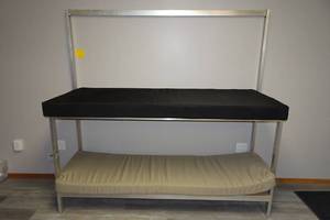 lot 33 image: Aluminum Fold Away Fish House Bunk Beds