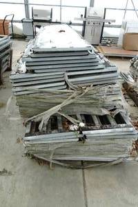 lot 67 image: Commercial Greenhouse Metal Shelves