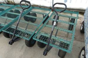 lot 282 image: 2 Flatbed Garden Center Utility Carts