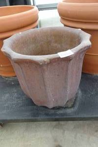 lot 228 image: Painted Concrete Outdoor Planter