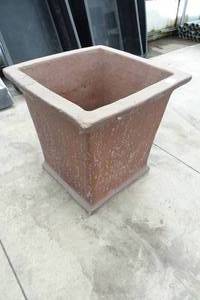 lot 235 image: Painted Concrete Outdoor Planter