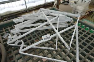 lot 238 image: Closet Shelf Brackets with Rod Hanger