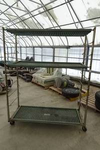 lot 241 image: Garden Center Rolling Shelf
