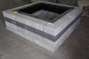 lot 4 image: NEW Concrete Contemporary Style Fire Pit