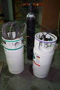 lot 8 image: Spray Foam Application Tanks with Regulators, Nozzle and Nitrogen Tank