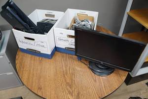 lot 13 image: Compaq Monitor, Keyboards, Computer Cords