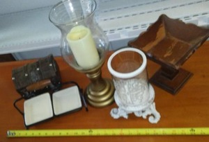 Misc. Decor Candle Holders, Small Box