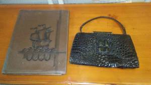 Vintage Purse and Portfolio, Leather