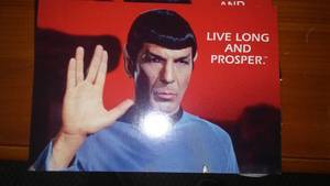 Star Trek Captain Kirk and Spock Greeting Cards with Envelopes.