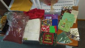 Potholders, Tablecloths, Pillow, Table Runner and more.
