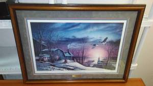 Terry Redlin Sharing Season, Hand signed