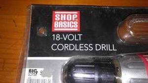 18 Volt Cordless Drill, New.