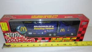 McDonald�s Racing Team Semi, Tractor Trailer, NASCAR Racing Champions.