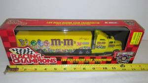 M & Ms Racing, Semi, Tractor Trailer NASCAR, Racing Champions.