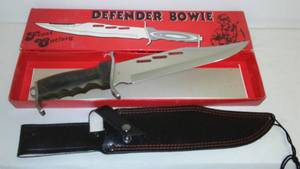 Defender Bowie Knife, Large Blade, By Frost. Wood Handle, 16 Inches