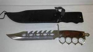 4 Finger Hole Multi Wood Handle With Razorback Blade