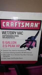 Craftsman Wet Dry Vac- New.