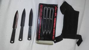 3 pc Jaguar Throwing knifes.
