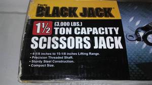 Black Jack 3000 Pound Floor Scissors Jack. New.