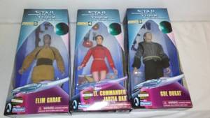 (3) Star Trek 12 in. Action Figures, NEW.