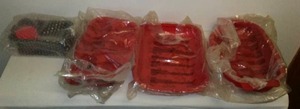 (5) Silicone Baking Pans. New.