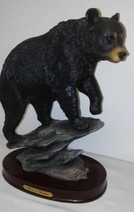 World of Wonders Black Bear Statue, 12 inch tall.