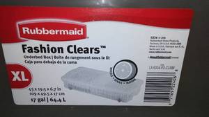 Rubbermaid Storage, Clear