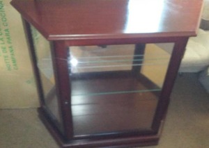 Glass Curio Cabinet.