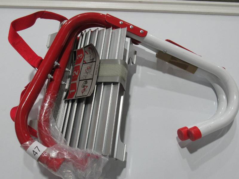 lot 47 image: Kidde Fire Escape Ladder, 2-Story, 13 ft. Long, 1,000 lb. Load Capacity