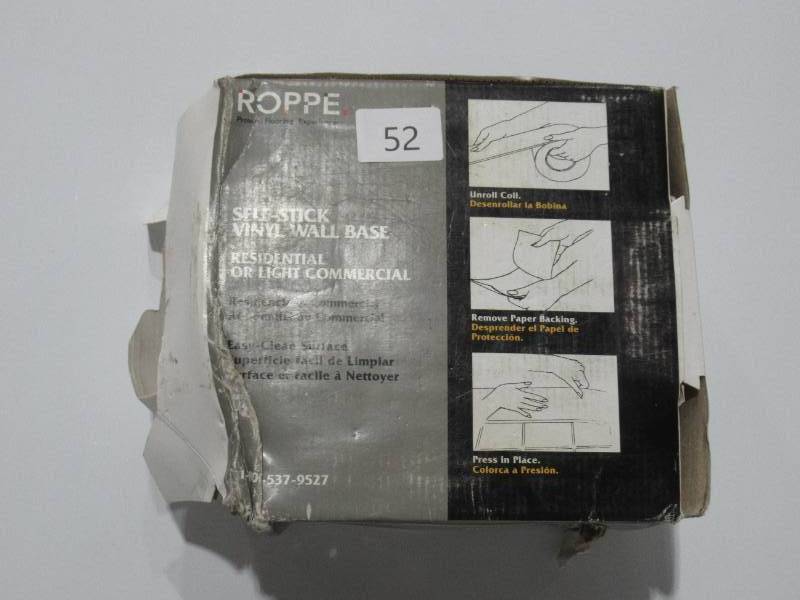 lot 54 image: ROPPE Vinyl Self Stick Snow 4 in. x 0.080 in. x 20 ft. Wall Cove Base Coil