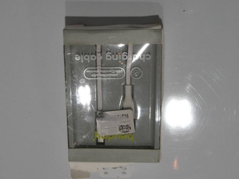 lot 165 image: heyday Lightning to USB-C Round Cable-white