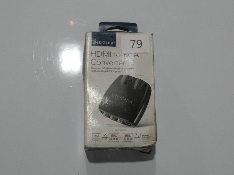 lot 79 image: Insignia - HDMI to RCA Converter - Black