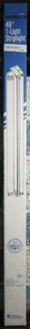 lot 16 image: 1-Light 4 ft. Gloss White T8 Fluorescent Strip Light