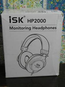 lot 140 image: Roland ISK HP2000  Over Ear Closed Monitoring Headphones Black