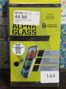 lot 144 image: OTTERBOX ALPHA GLASS SERIES Screen Protector for Samsung Galaxy S9