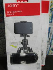 lot 137 image: JOBY - GripTight ONE Mount for Mobile Phones - Blackcharcoal (2 pack)