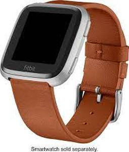 lot 105 image: Platinum - Horween Leather Watch Band for Fitbit Versa 2, Fitbit Versa and Fitbit Versa Lite - Copper