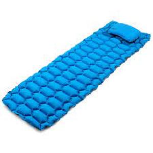 lot 35 image: Cascade Mountain Tech Insulated Sleeping Pad with Pillow - Blue