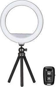 lot 133 image: Sunpak - 12 Bi-Color Tabletop or Handheld Vlogging Kit with Bluetooth Remote for Smartphones and Compact Cameras