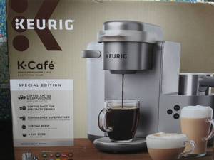 lot 160 image: Keurig K-Cafe Special Edition Single-Serve K-Cup Pod Coffee, Latte and Cappuccino Maker - Nickel
