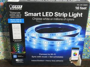 lot 162 image: Feit Electric Wi-Fi Smart 16 LED Strip Light