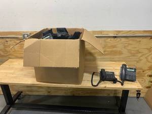 lot 52 image: Box Full of Office Phones
