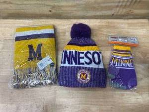 lot 36 image: Minnesota Winter Gear (Vikings Colors)