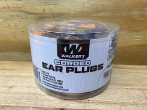 lot 7 image: WALKERS GWP-SF-BTN Razor X 3.0 with Saftey Corded Foam Ear Plugs Noise Reduction Rating 25Db50 PK
