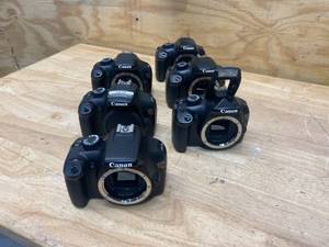 lot 63 image: CANON Lot of 6- EOS Rebel T3 Cameras