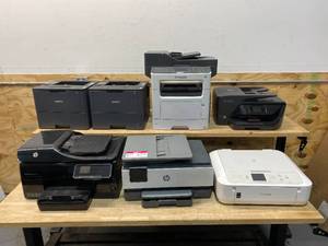 lot 150 image: Lot 7 Printers- BROTHER, HP, LEXMARK, CANON