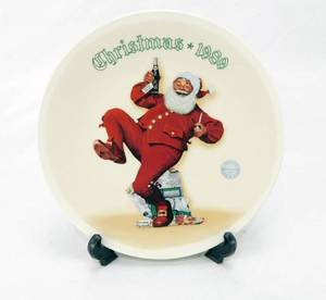 Vintage 1989 Numbered Norman Rockwell Jolly Old St Nick Collector Plate by  Edwin M Knowles Fine China