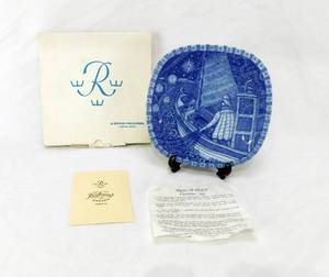 Vintage 1969 Julen Rorstrand Fishermans Homecoming at Christmas Swedish Collector Plate