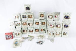 Lot of 47 Vintage Ornaments Including Vlasic, North Carolina and More