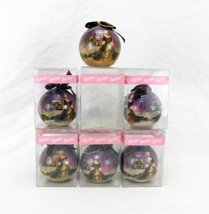 Lot of 6 Vintage 1996 Holiday Barbie Ornaments by Matrix and Mattel